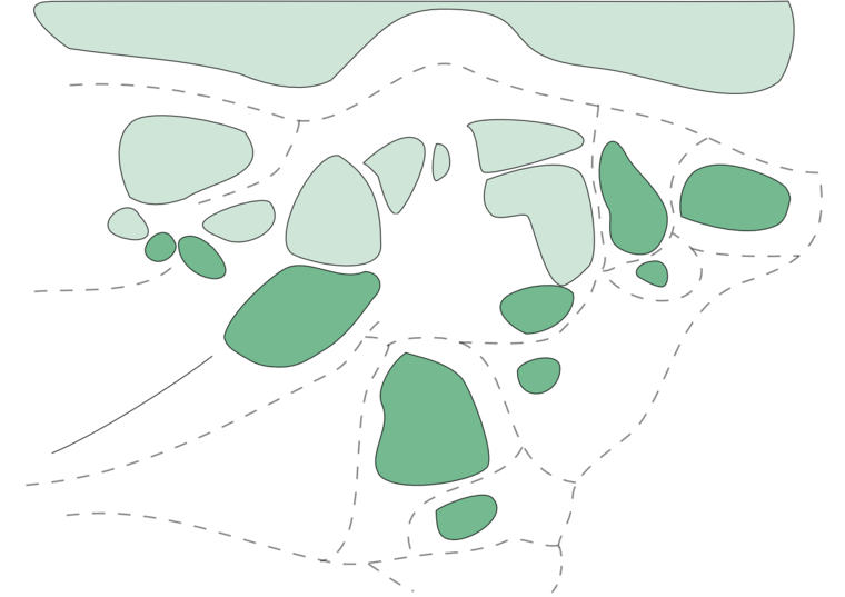 Развал под основным массивом