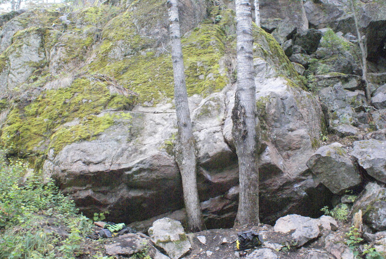 Развал под основным массивом