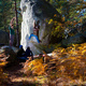 Hidden gem Fontainebleau boulders in the 8s