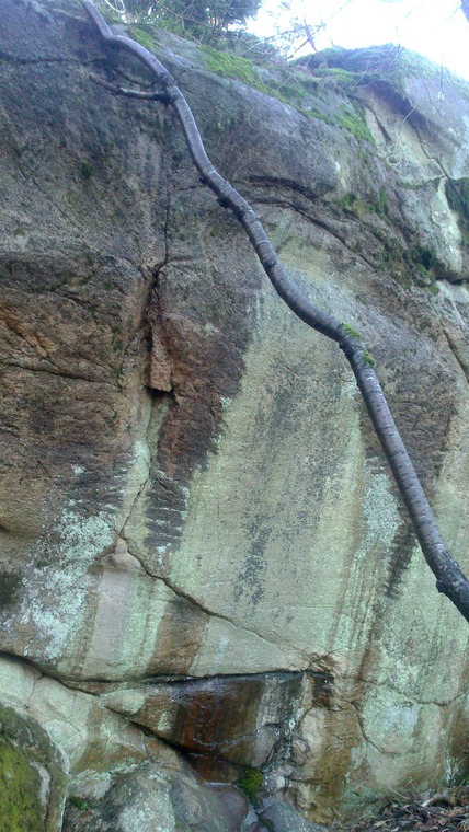 Nypussa vegg m/mange bulder!