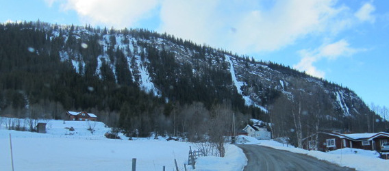 Ål Skicenter ice falls
