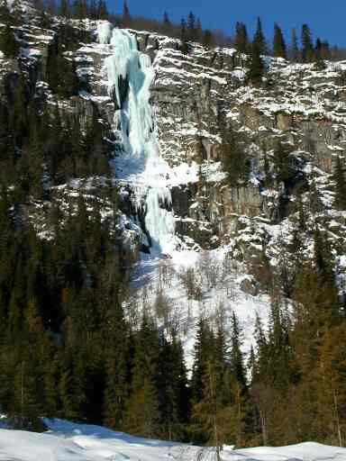 Ål Skicenter ice falls