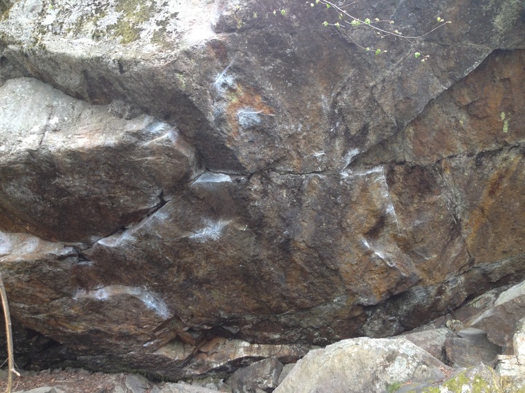 Överhängande väggen