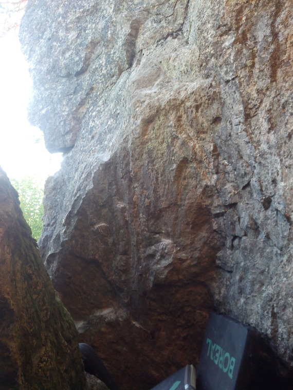 Развал под основным массивом