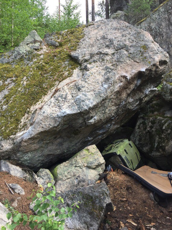 Развал под основным массивом