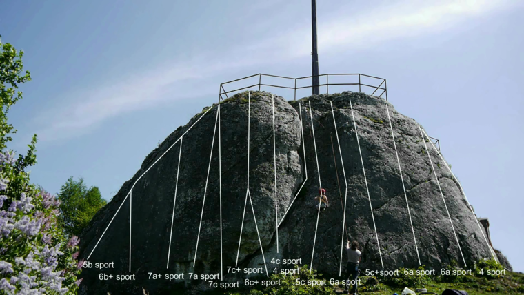Skała z Krzyżem - main wall
