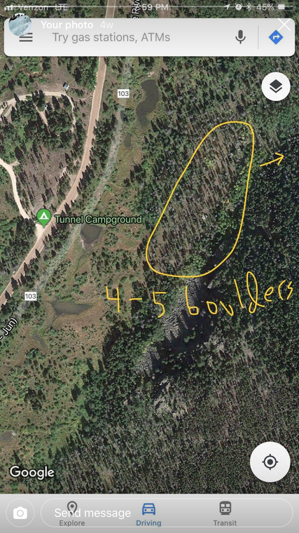 Starting Trail to first boulder