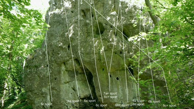 Wielka skała - main wall