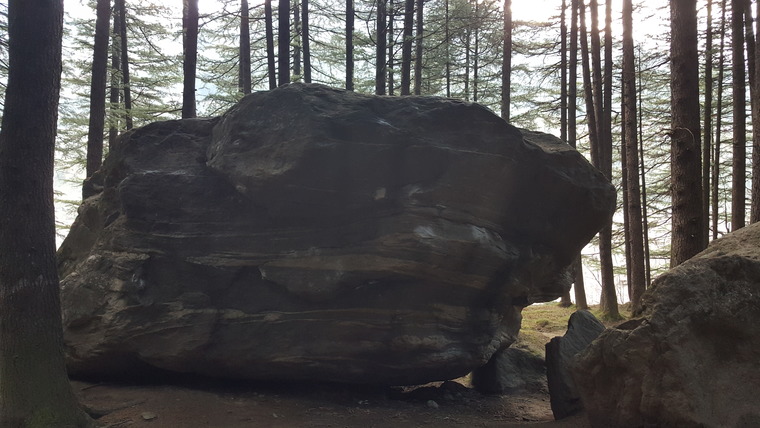 Mushroom boulder topo 1