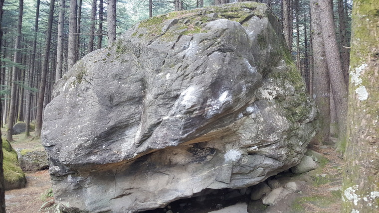 Mushroom boulder topo 2