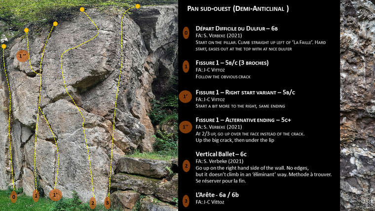 Paroi N-W – The main NW Wall