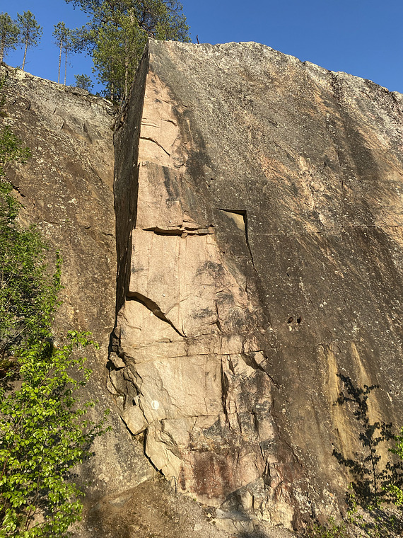 Harsprånget huvudvägg