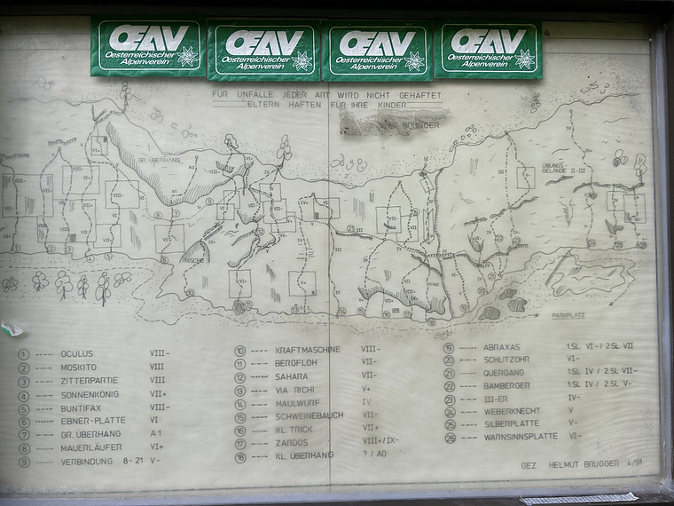 Sektor Klettergarten Schwarzach