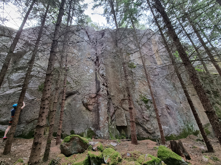 Solvik övre väggen