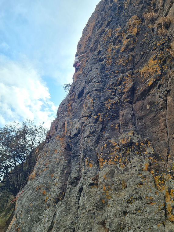 Amora gedel climbing Ethiopia 