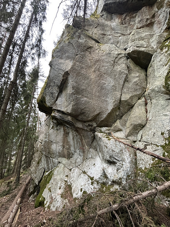 Hovedveggen oppe del 4, hjørnet