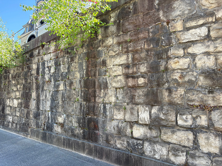 Le mur des réformés gauche