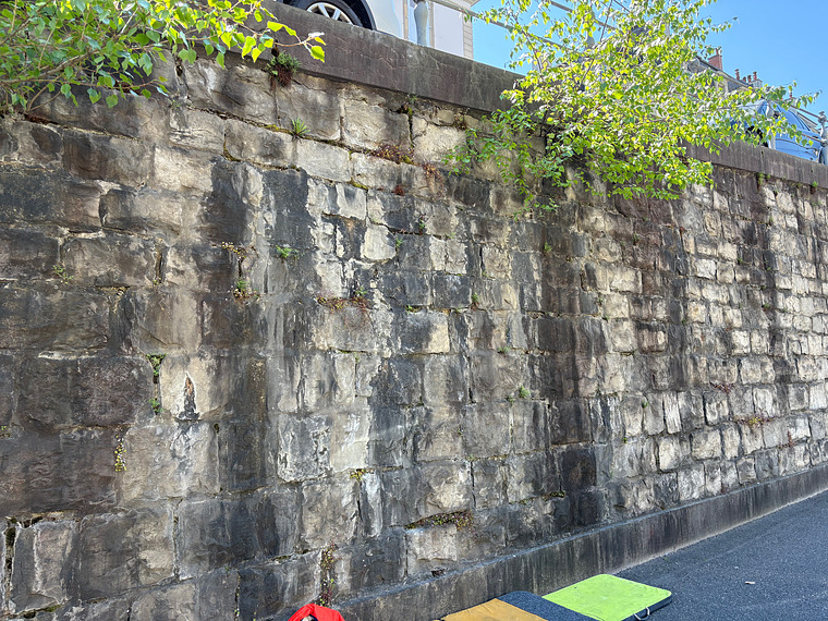 Le mur des réformés gauche